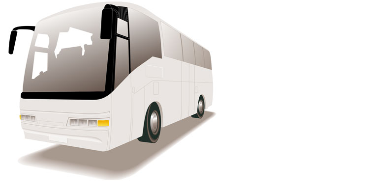 Mit der xxv24 Omnibusversicherung ist der graue Bus bestens abgesichert