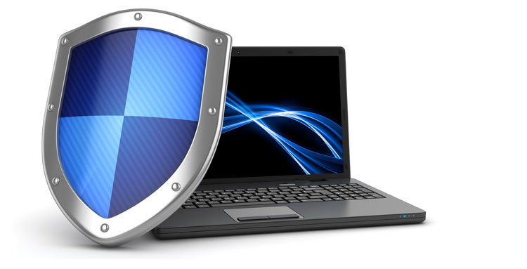 Die R+V Internetschutzversicherung sichert den Schaden auf dem Laptop ab