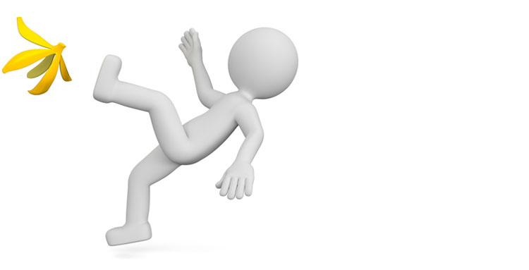 Mit der SIA Digital Unfallversicherung sind auch die Folgen eines Ausrutschers abgesichert